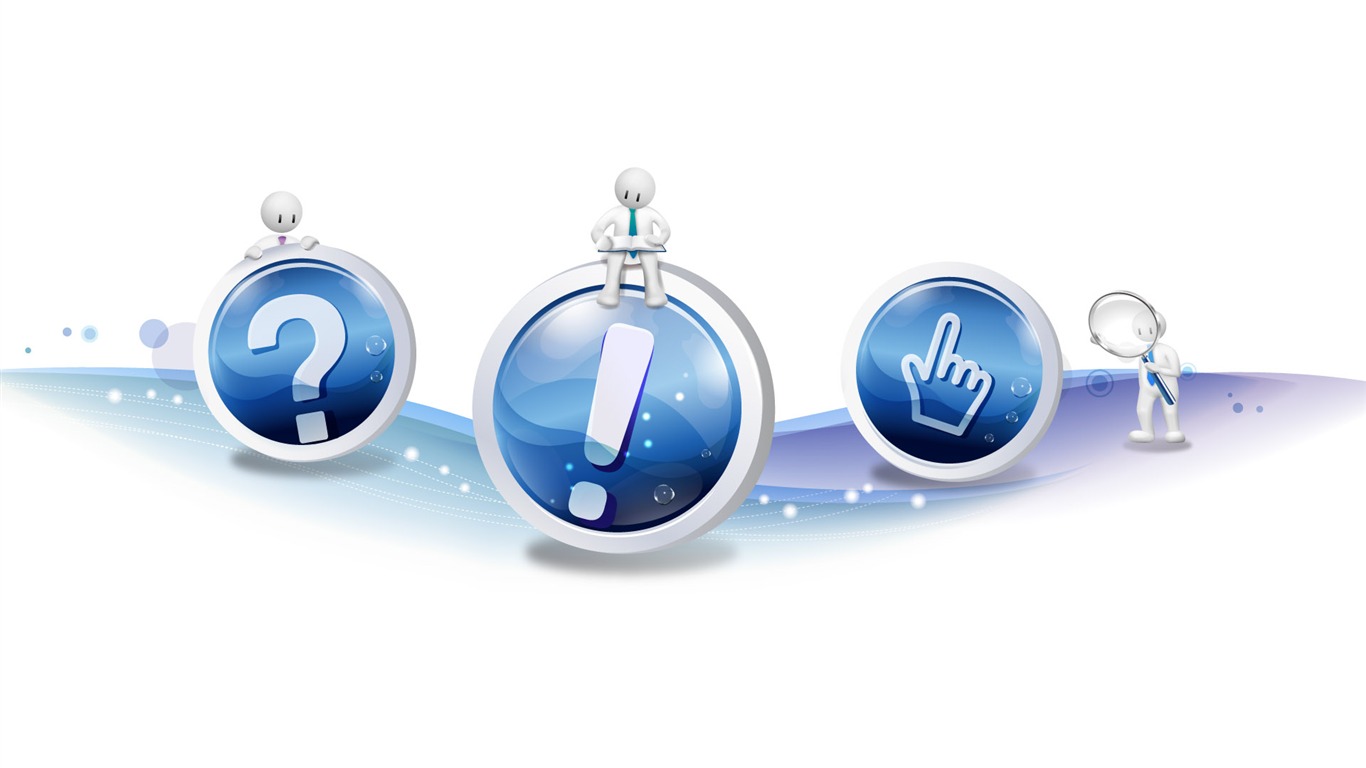 HD 3D design tapety (2) #9 - 1366x768