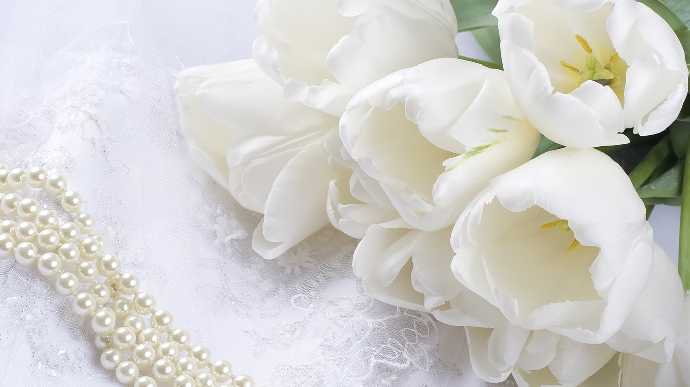 婚禮與鮮花 壁紙(一) #3 - 1366x768