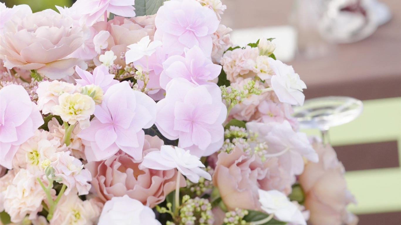 Hochzeiten und Blumen Wallpaper (2) #4 - 1366x768