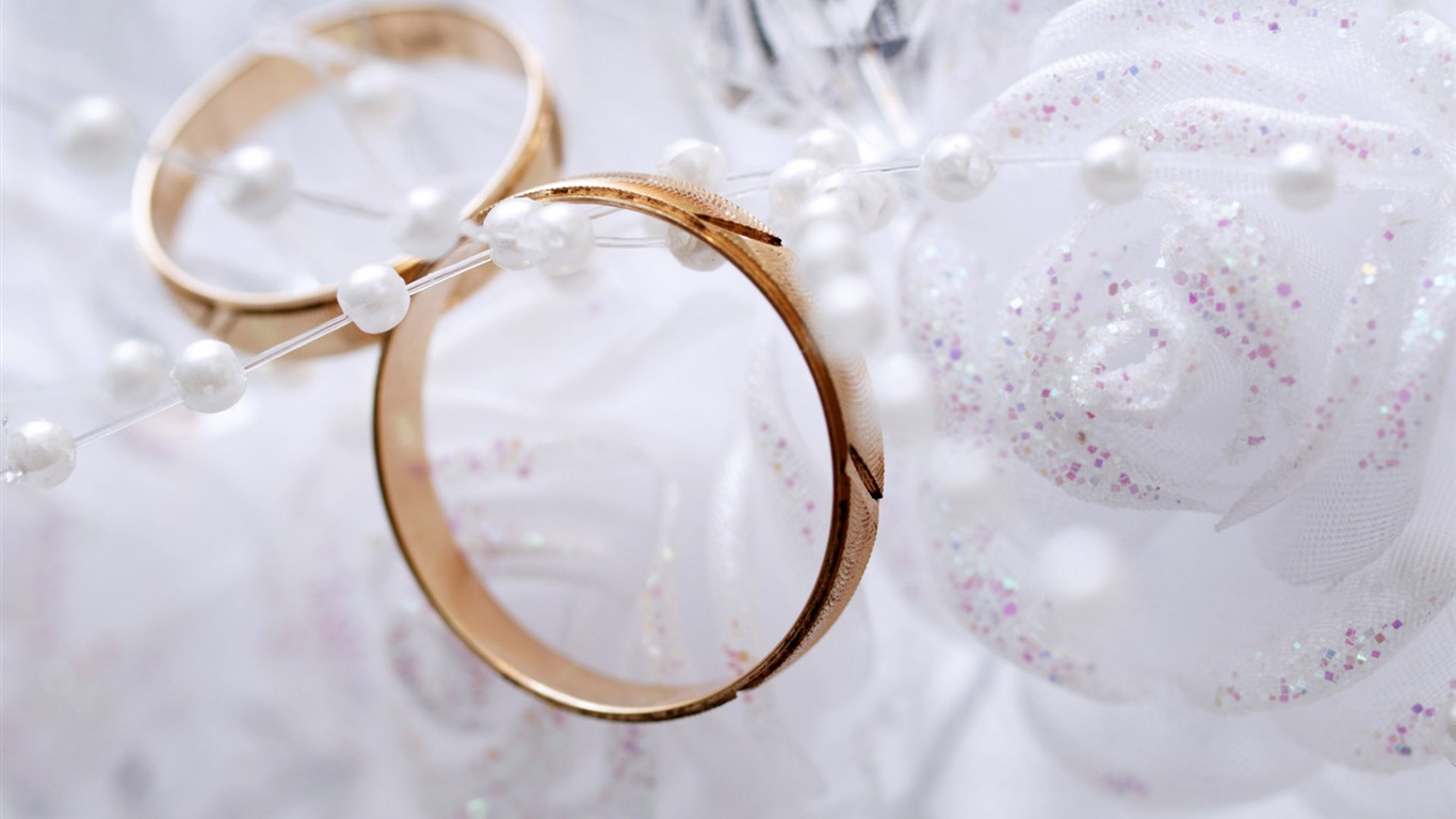 Weddings and wedding ring wallpaper (2) #13 - 1366x768