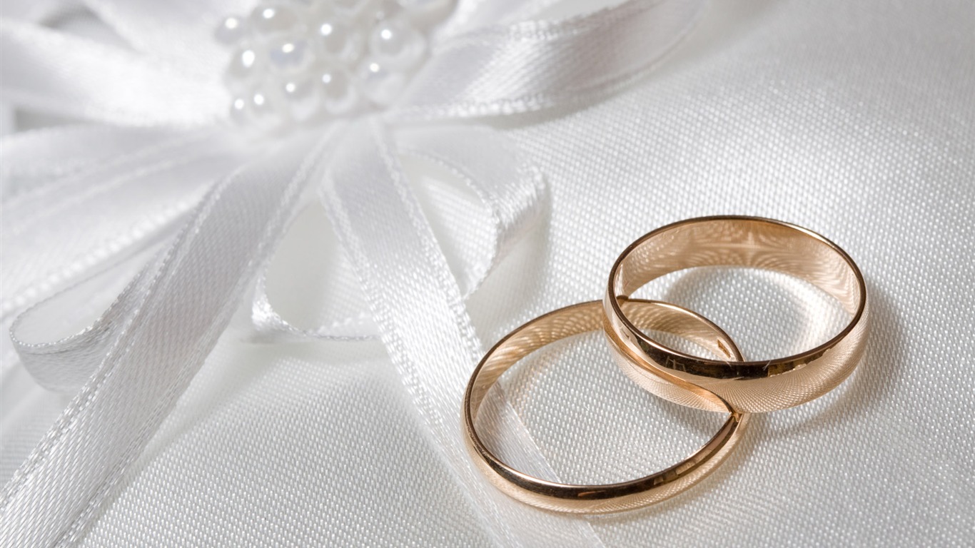 Weddings and wedding ring wallpaper (2) #14 - 1366x768