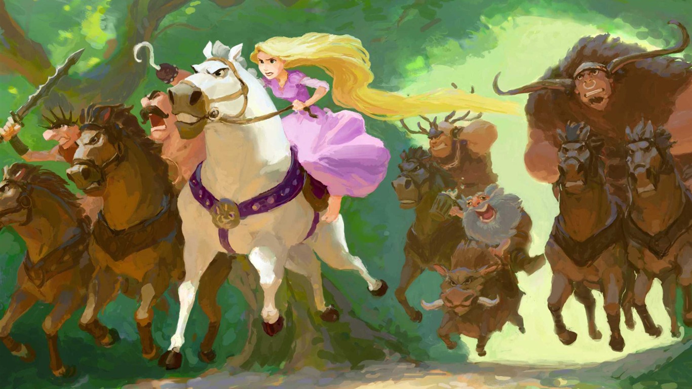 Tangled 長發公主 高清壁紙 #9 - 1366x768