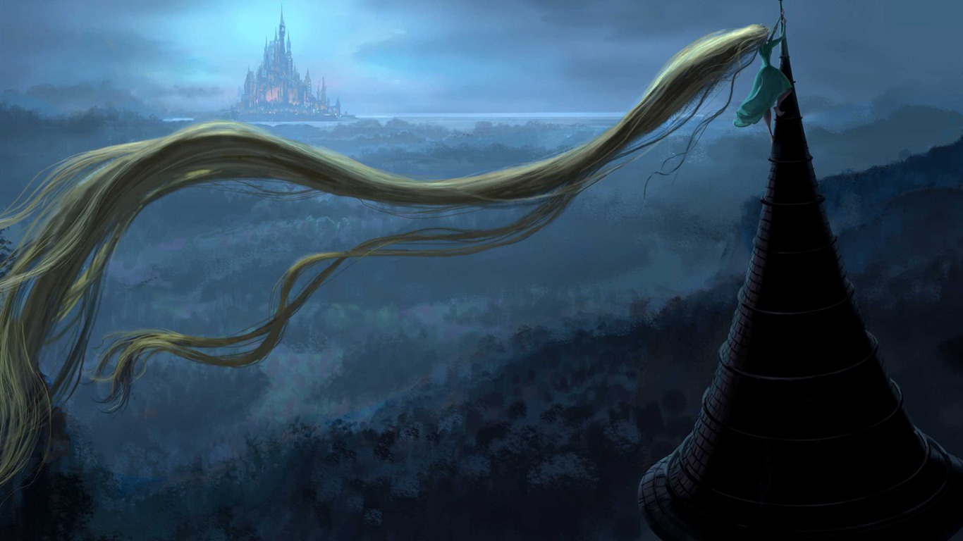 Tangled 長發公主 高清壁紙 #24 - 1366x768