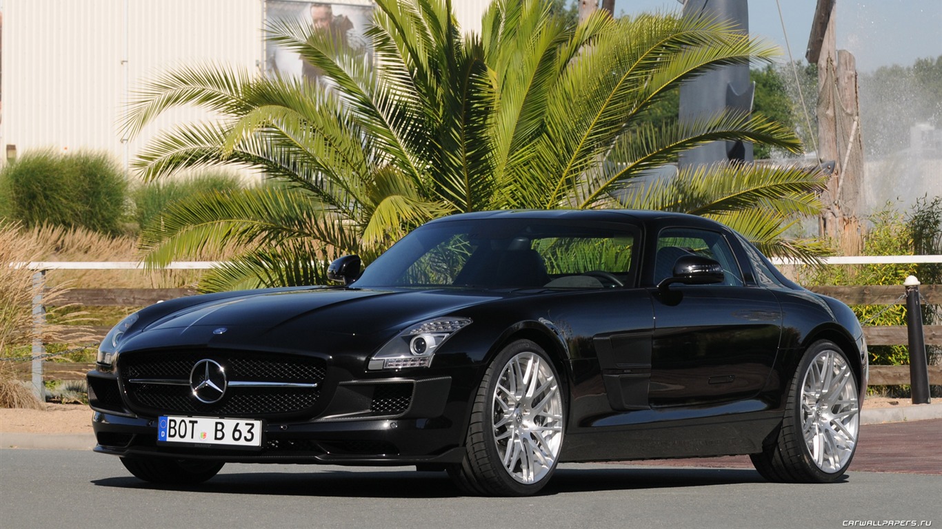 Brabus 벤츠 AMG 뒷좌석 SLS - 2010의 HD 벽지 #2 - 1366x768