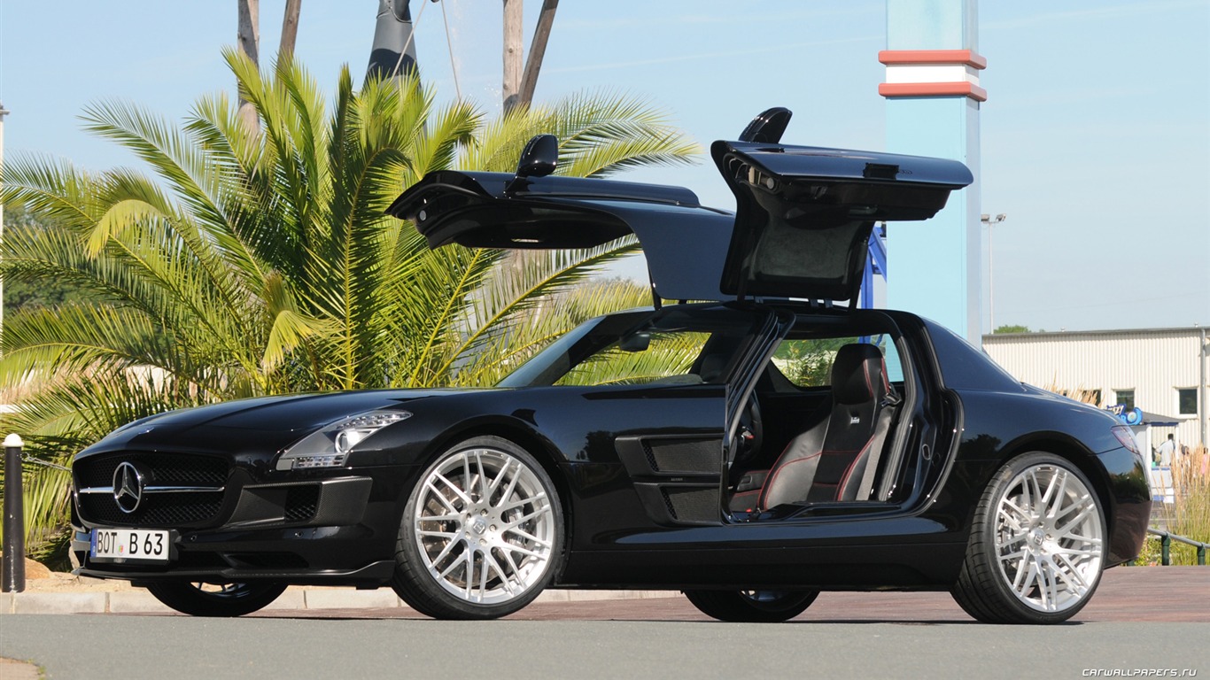 Brabus 벤츠 AMG 뒷좌석 SLS - 2010의 HD 벽지 #5 - 1366x768