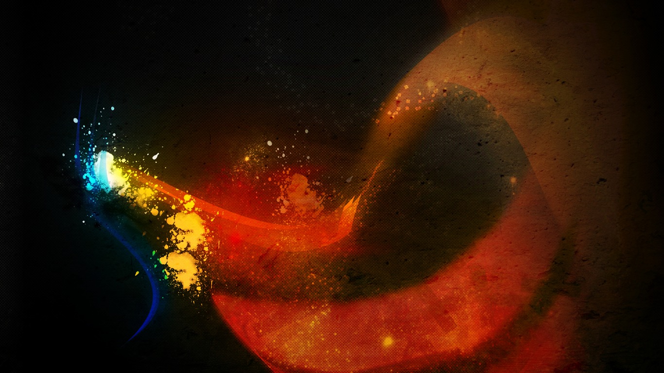 炫彩色彩背景 壁紙(24) #4 - 1366x768