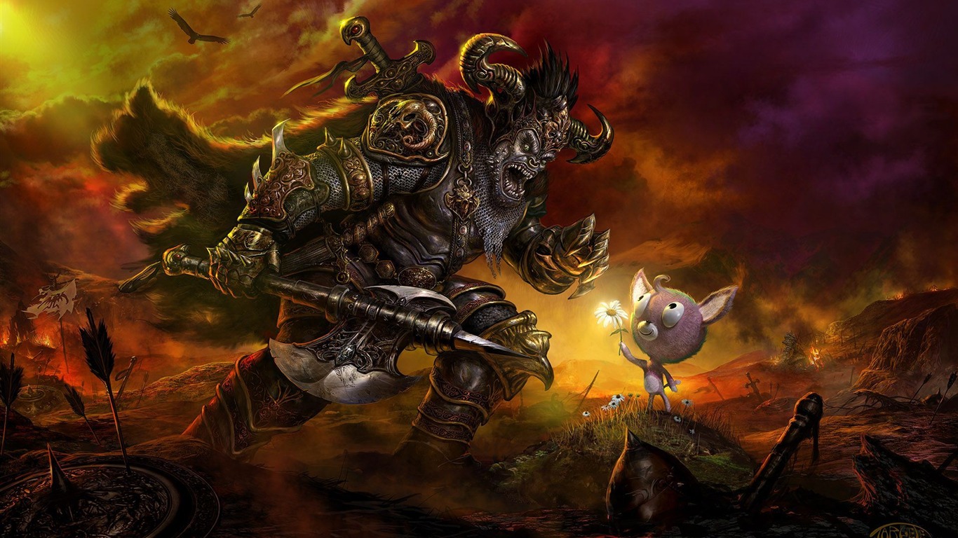 CG tapety krásná hra #10 - 1366x768