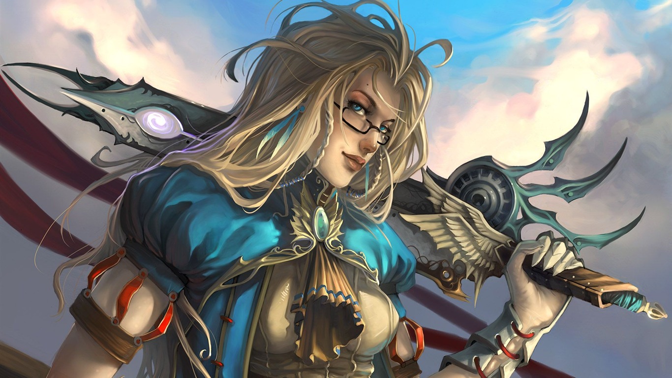 CG wallpapers beautiful game #23 - 1366x768