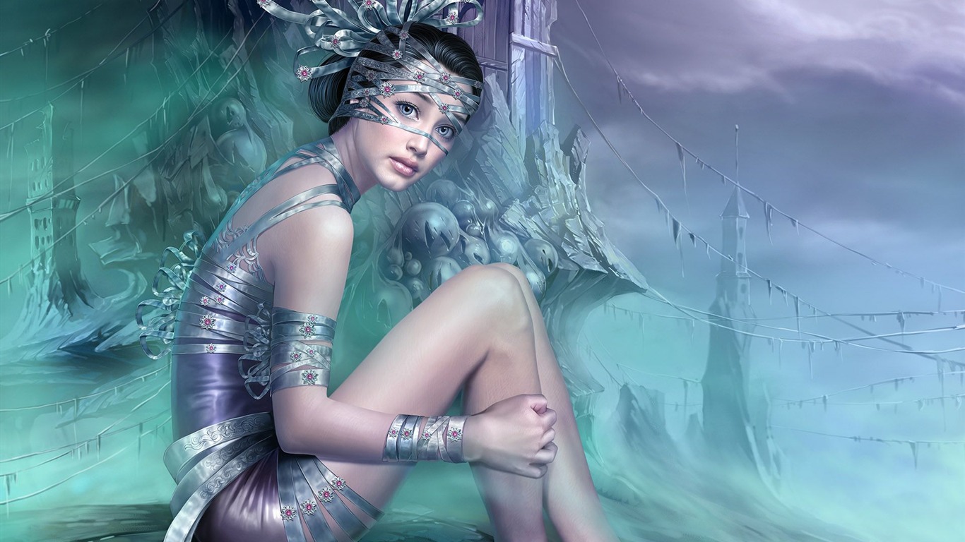 CG wallpapers beautiful game #24 - 1366x768