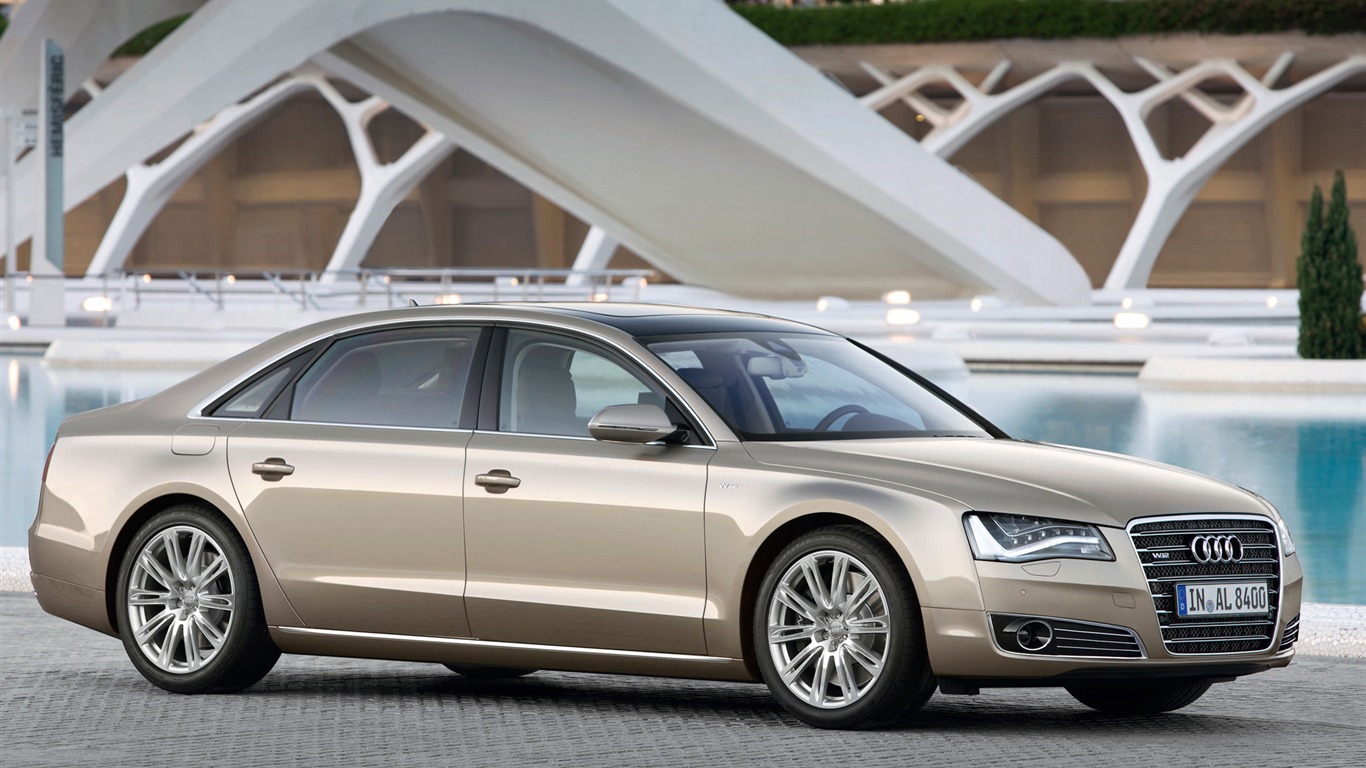 Audi A8 L W12 Quattro - 2010 HD tapetu #7 - 1366x768