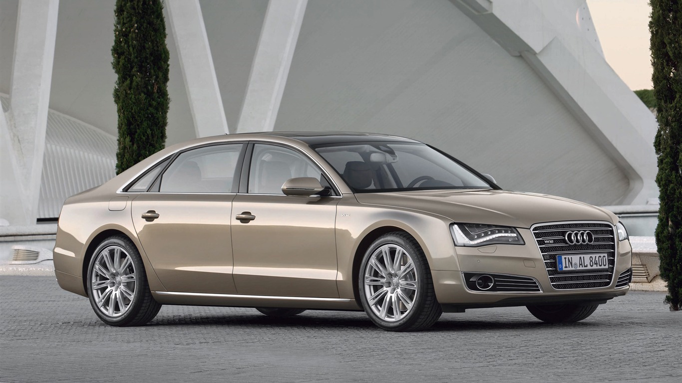 Audi A8 L W12 Quattro - 2010 HD tapetu #11 - 1366x768