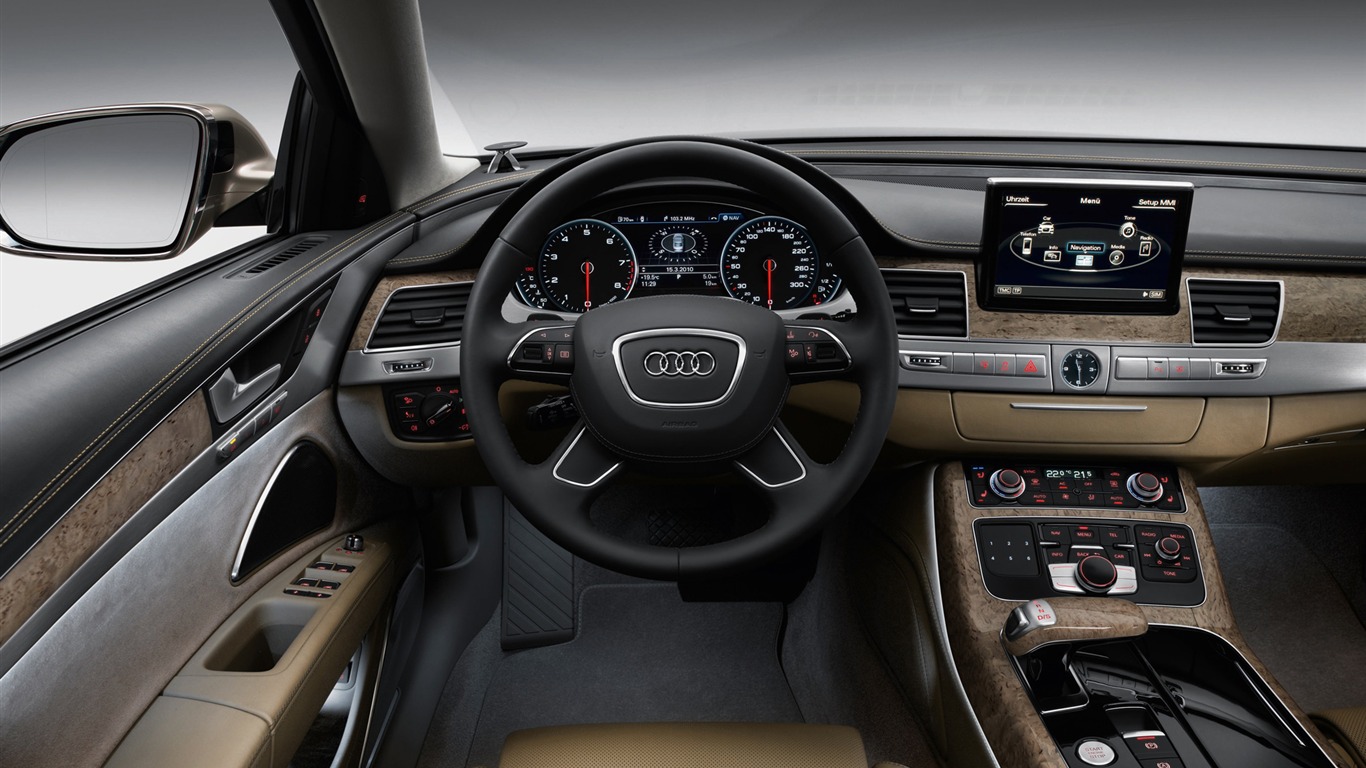 Audi A8 L W12 Quattro - 2010 HD tapetu #40 - 1366x768