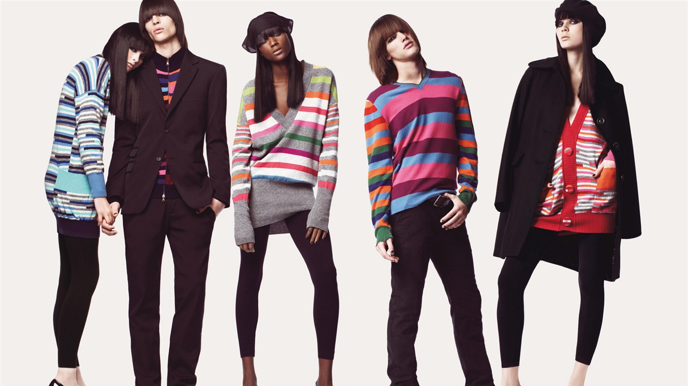 Colorful fashion wallpaper (6) #7 - 1366x768