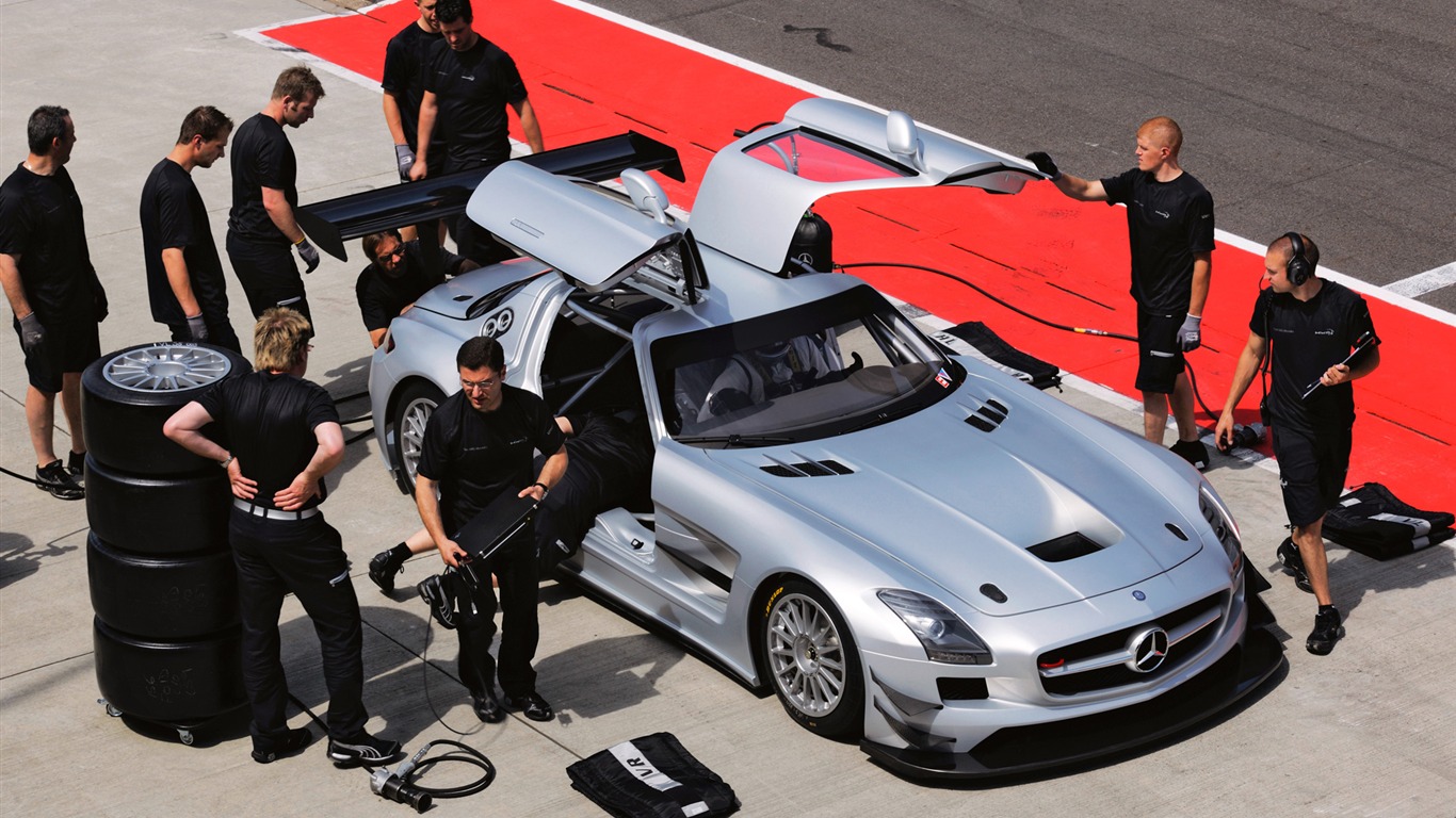 Mercedes-Benz SLS AMG GT3 - 2010 HD tapetu #14 - 1366x768