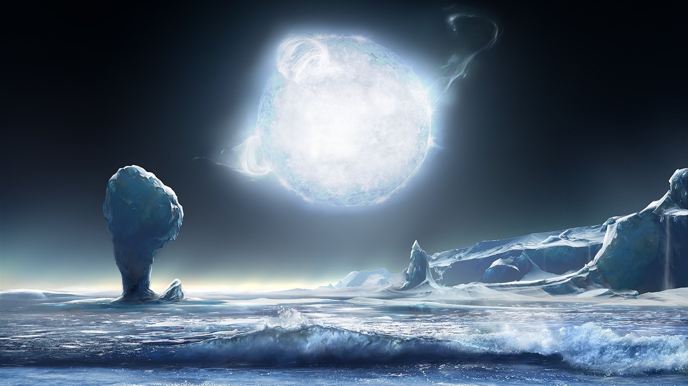 Inga Nielsen CG sci-fi tapety #4 - 1366x768
