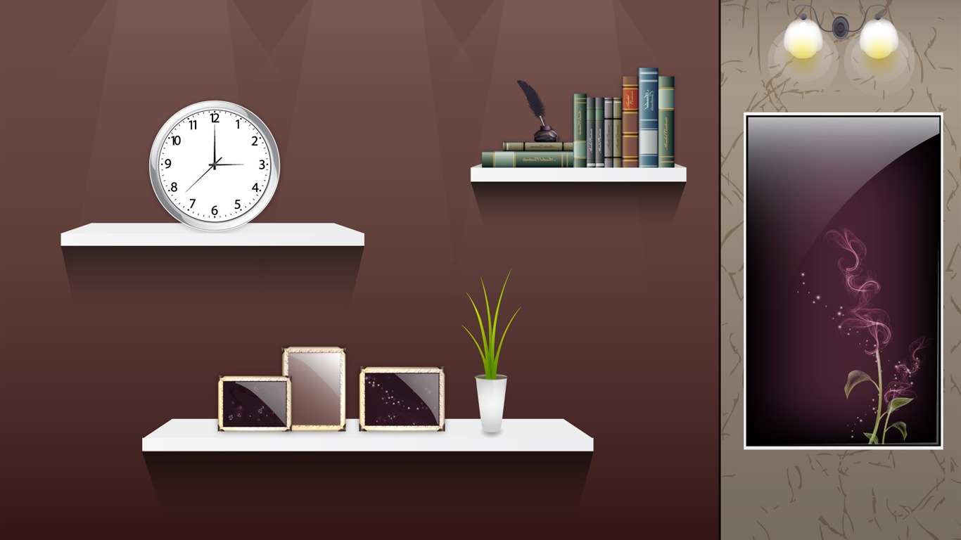 Vector doma tapety (4) #3 - 1366x768