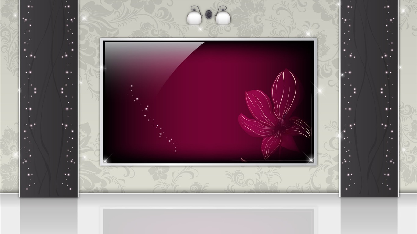 Vector doma tapety (4) #6 - 1366x768