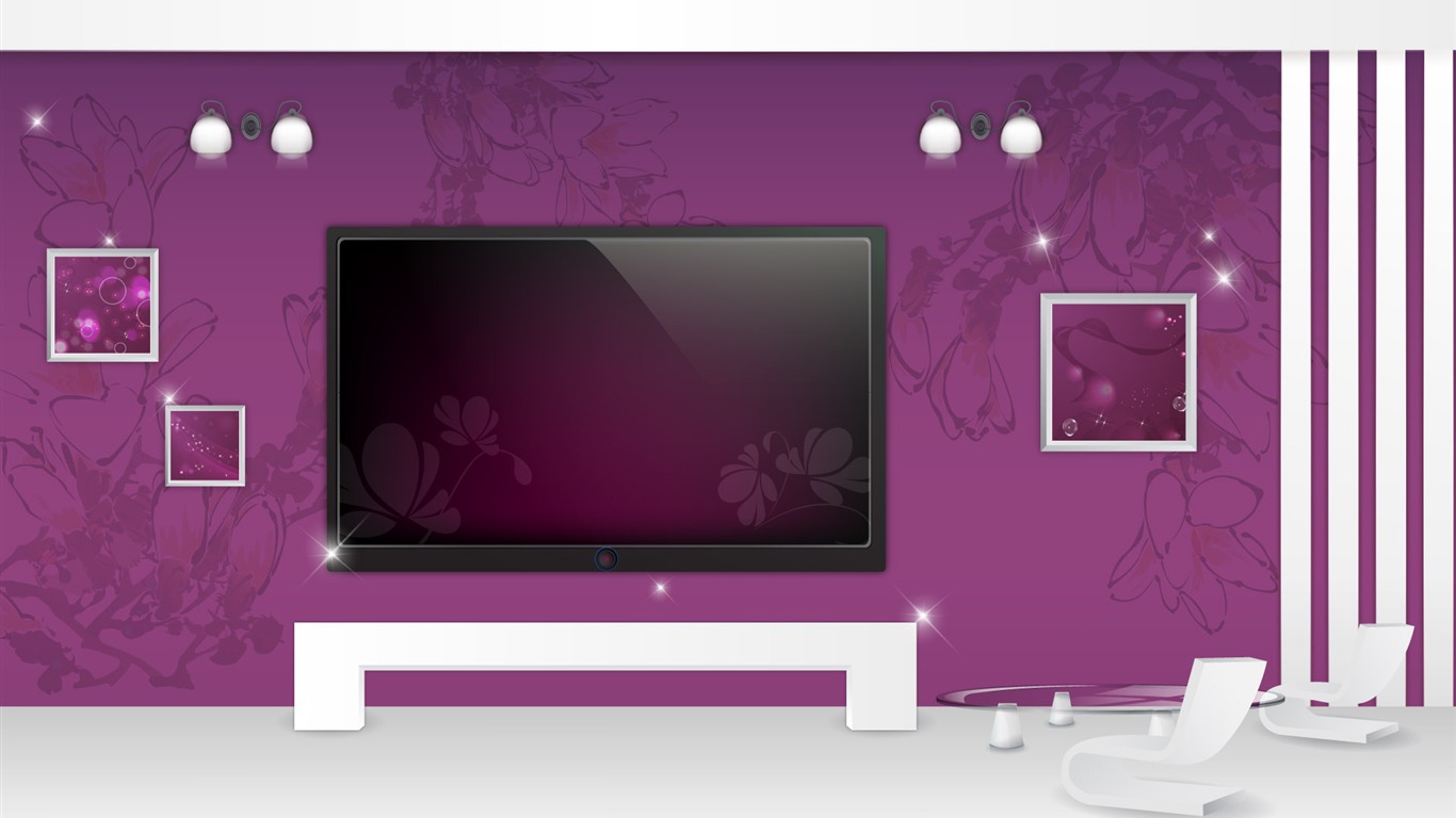 Vector doma tapety (4) #7 - 1366x768
