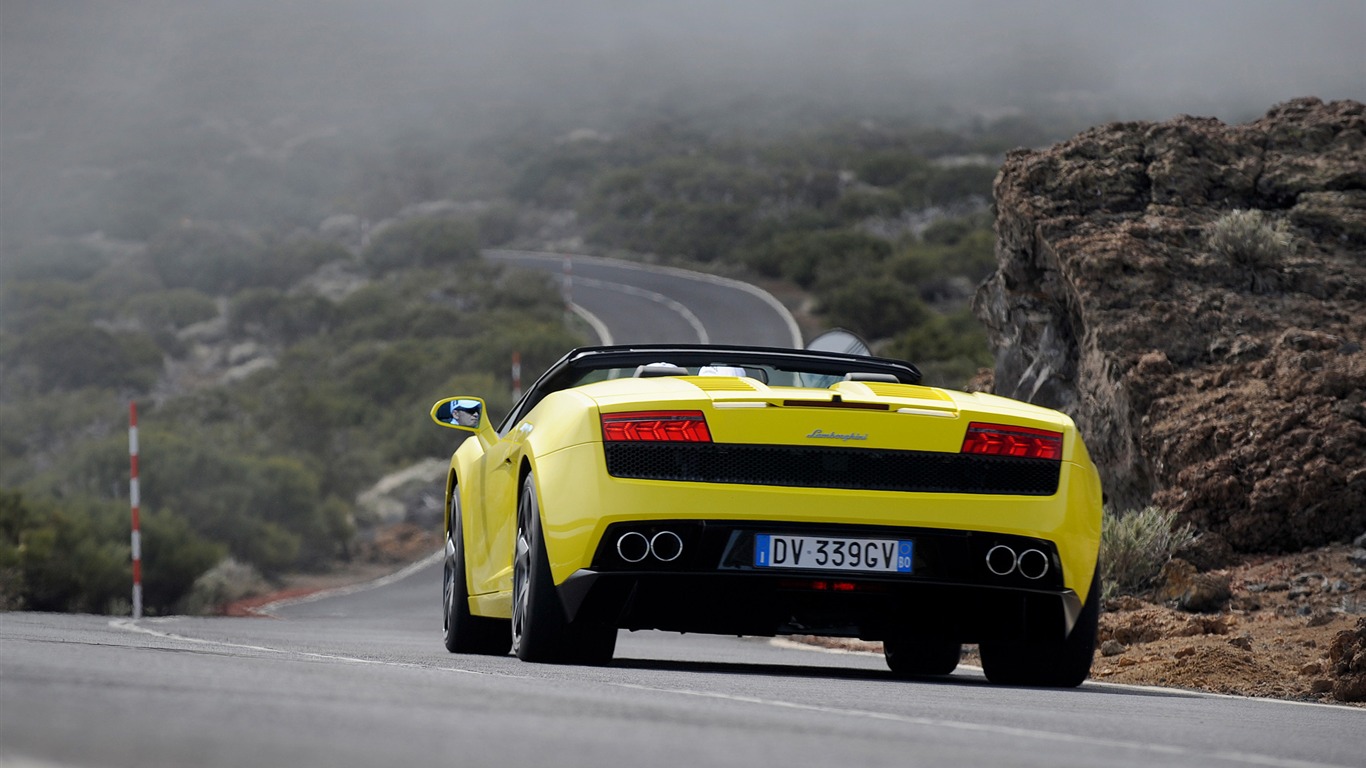 Lamborghini Gallardo LP560-4 Spyder - 2009 HD tapetu #5 - 1366x768