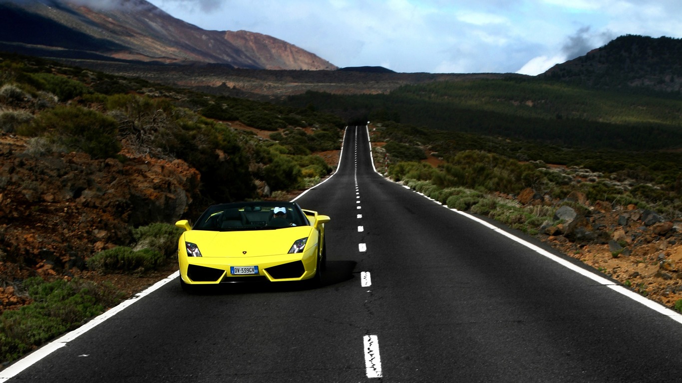 Lamborghini Gallardo LP560-4 Spyder - 2009 HD tapetu #10 - 1366x768