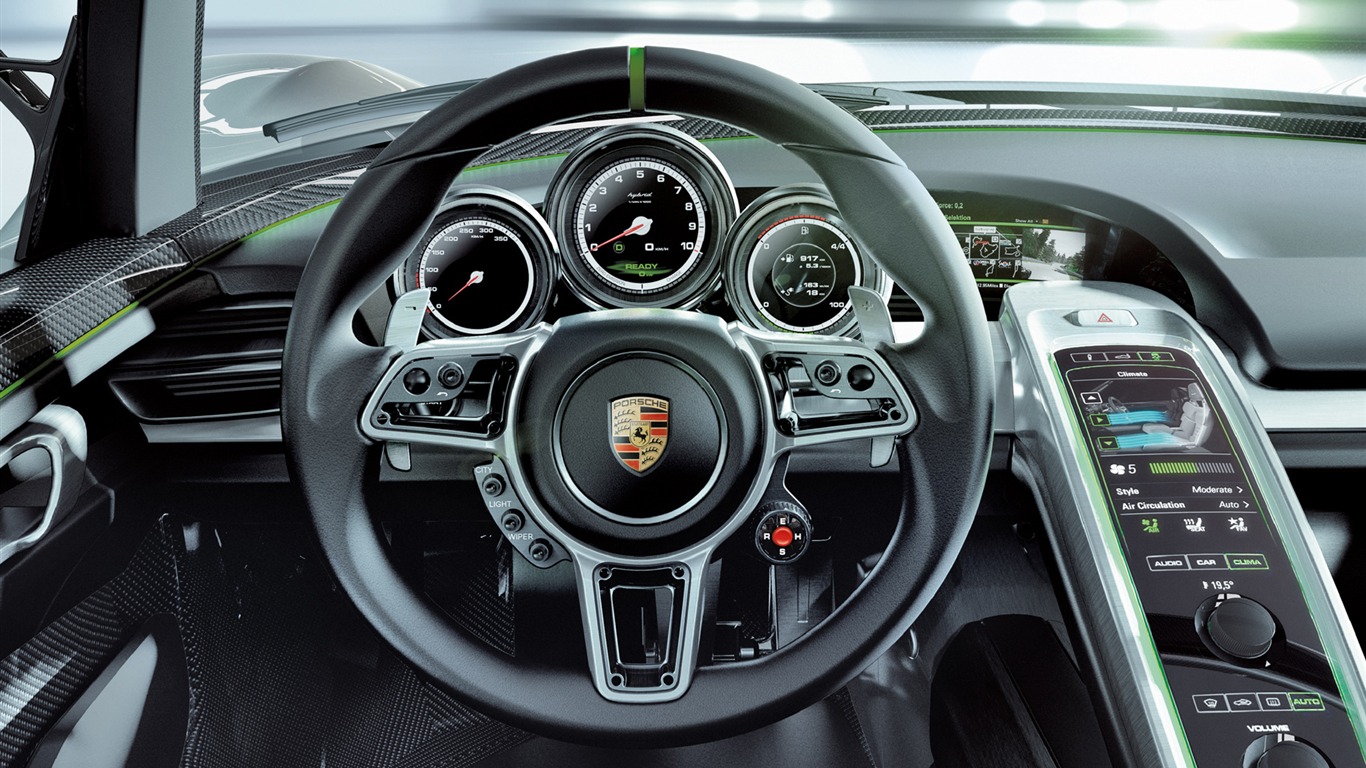 Concept Car Porsche 918 Spyder - 2010 fonds d'écran HD #10 - 1366x768
