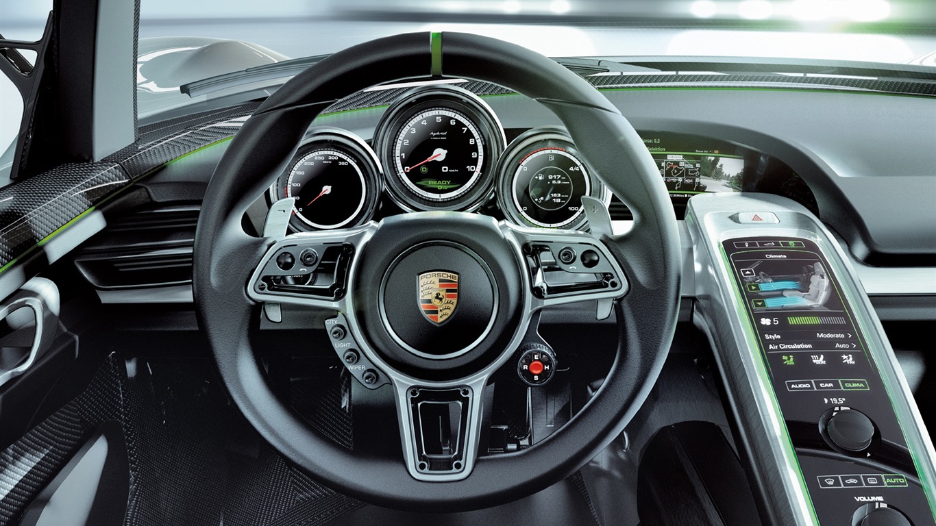 Concept Car Porsche 918 Spyder - 2010 HD Wallpaper #10 - 1366x768