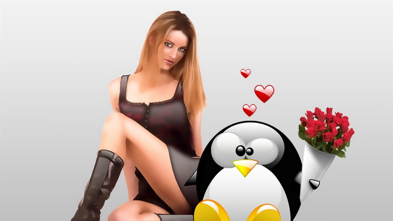 Linux 主題壁紙(三) #9 - 1366x768