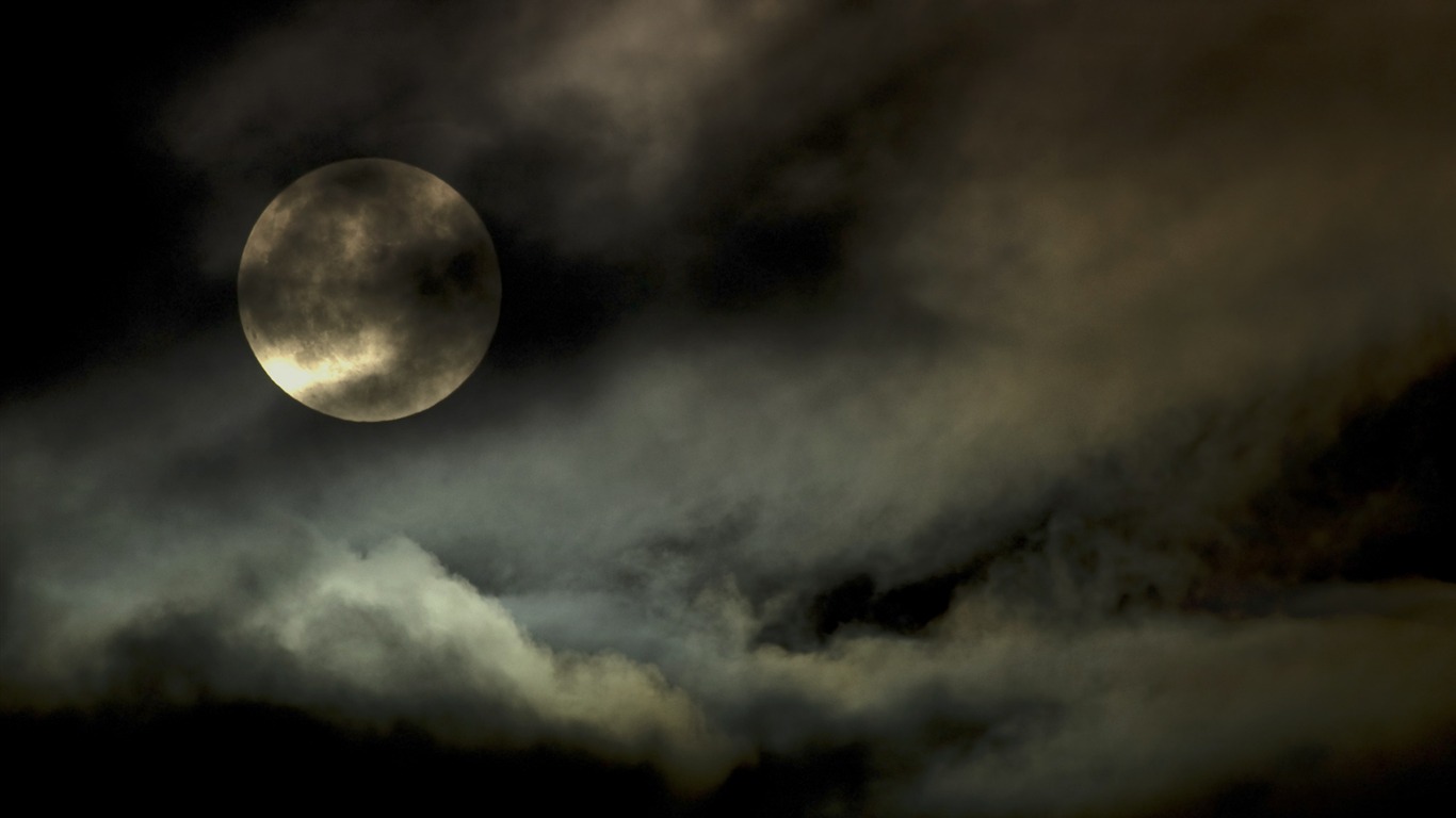 Windows7 Tapeta Halloween téma #14 - 1366x768