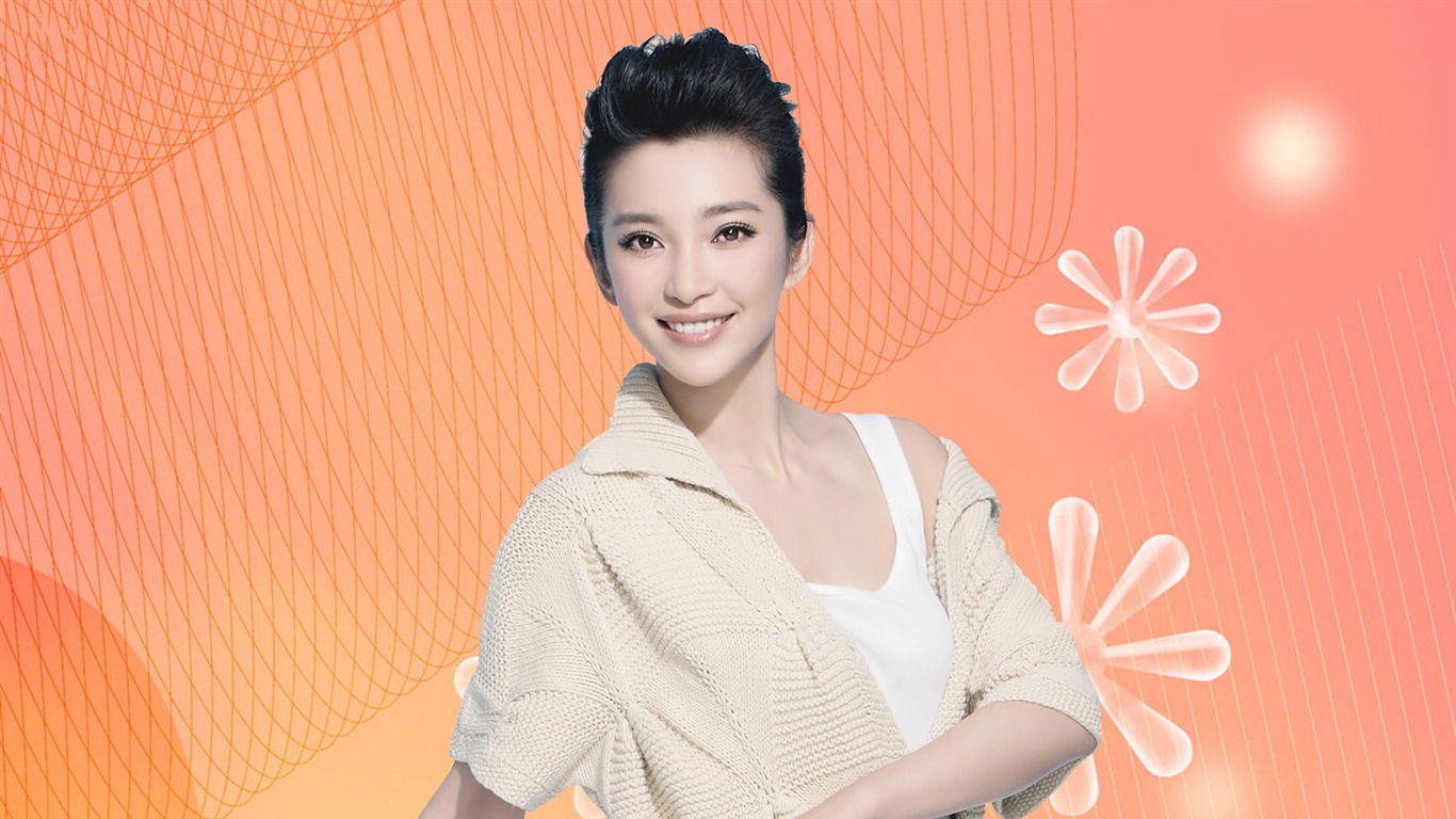 Li Bingbing beau fond d'écran #5 - 1366x768