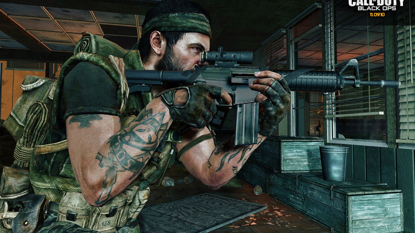 Call of Duty: Negro Ops fondos de escritorio de alta definición (2) #12 - 1366x768