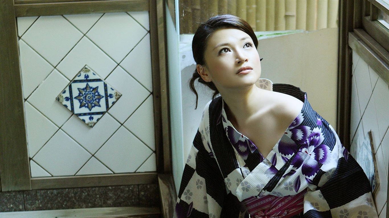 Shimazaki Wakako hermosos fondos de escritorio #16 - 1366x768