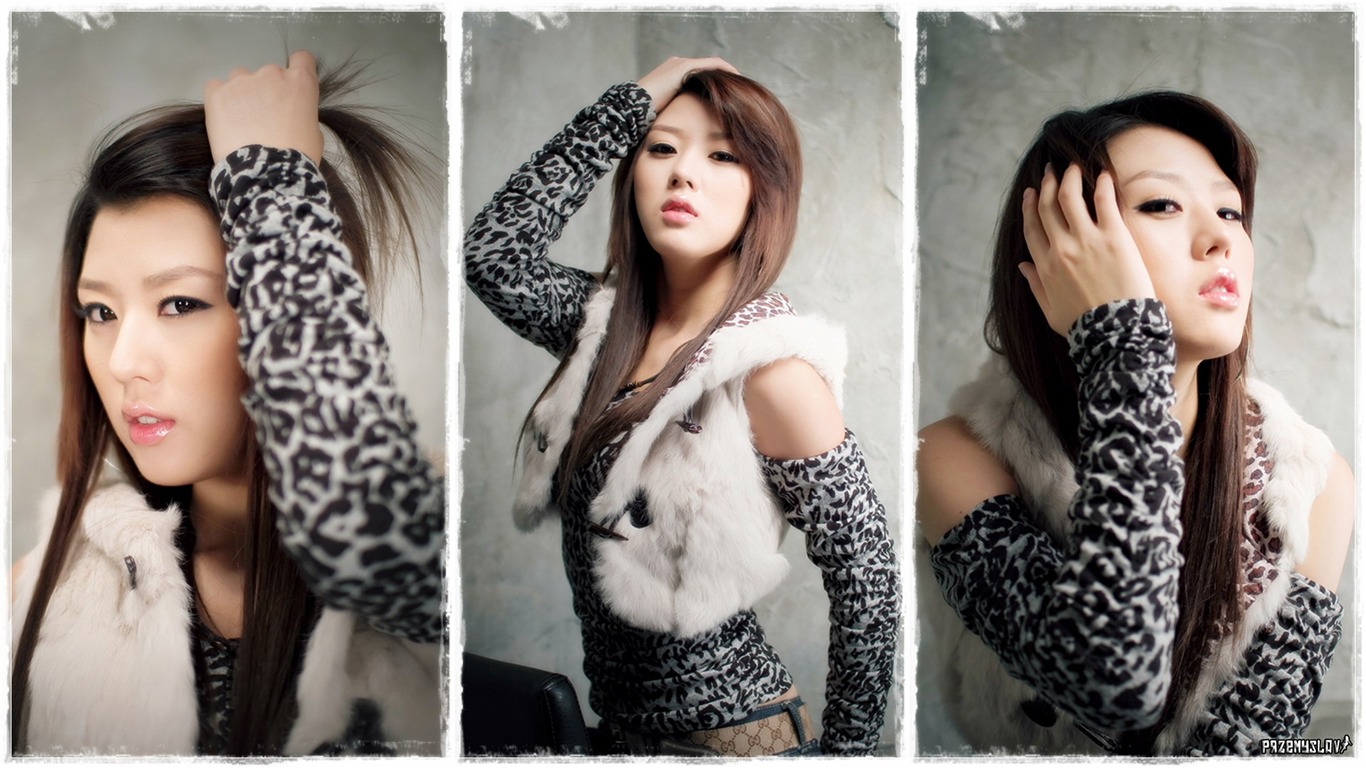 韓國車展模特 Hwang Mi Hee & Song Jina #1 - 1366x768
