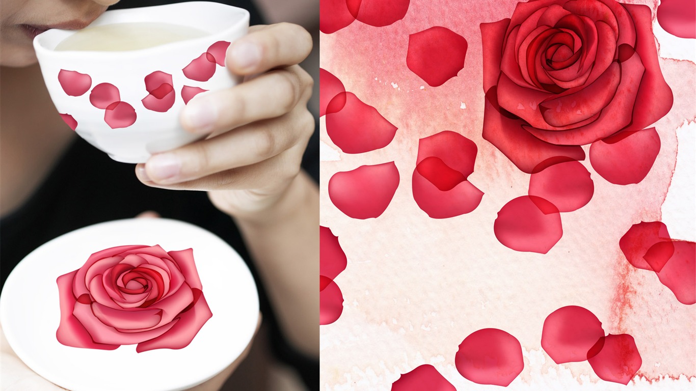 Wallpaper pattern design products (1) #6 - 1366x768