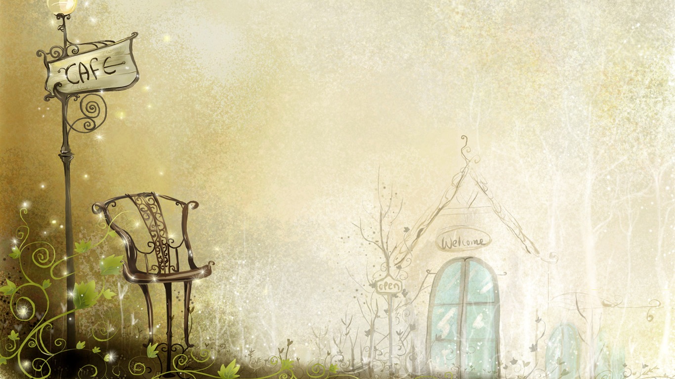 Hand-painted Fantasy Wallpapers (1) #3 - 1366x768