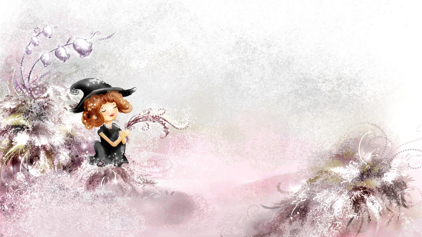 手繪夢幻風光 壁紙(一) #6 - 1366x768
