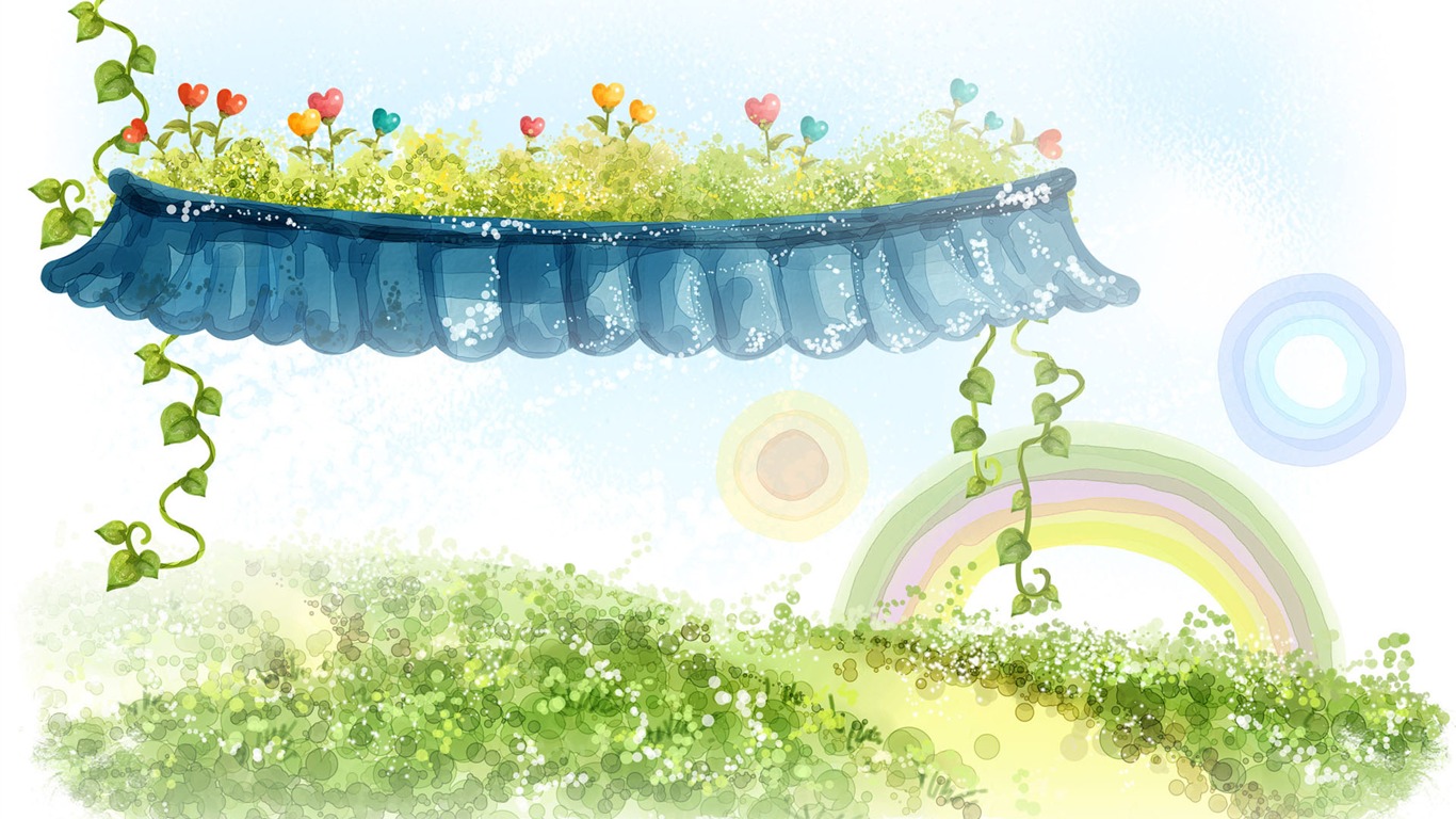 Hand-painted Fantasy Wallpapers (5) #19 - 1366x768