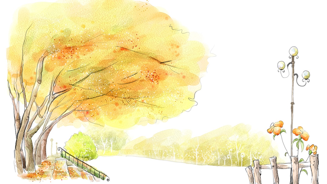 Hand-painted Fantasy Wallpapers (8) #13 - 1366x768