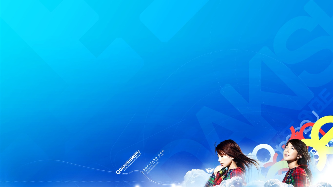 日韓美女 寬屏壁紙 #3 - 1366x768