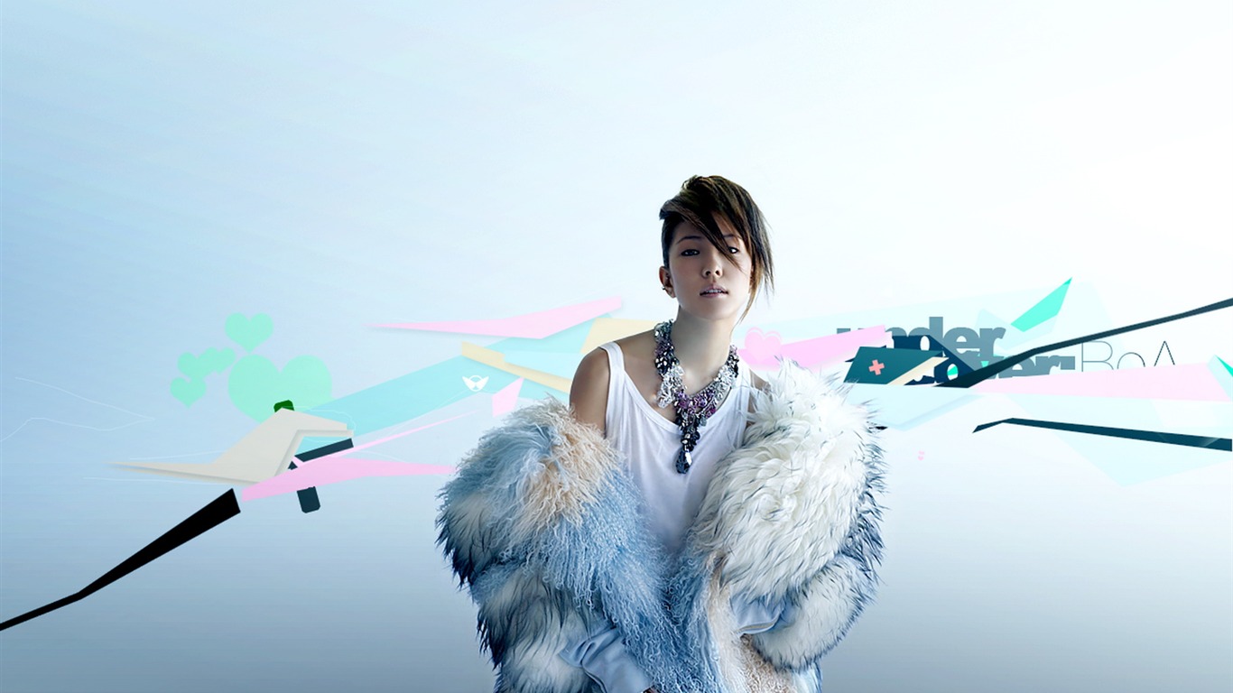 日韓美女 寬屏壁紙 #7 - 1366x768