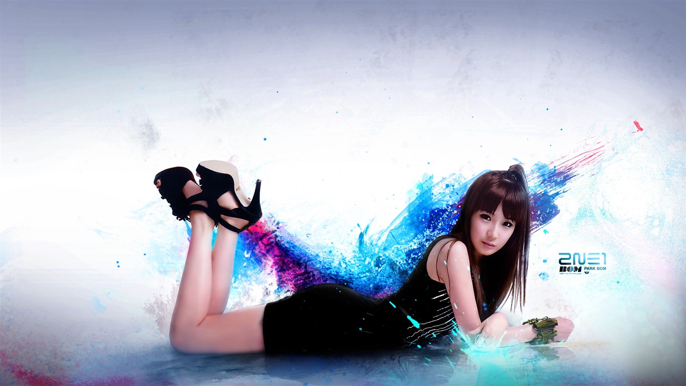 日韓美女 寬屏壁紙 #17 - 1366x768