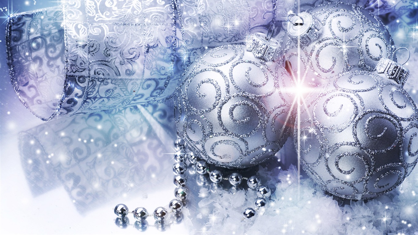 Vánoční koule tapety (6) #3 - 1366x768