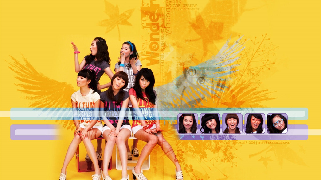Wonder Girls 韓國美女組合 #6 - 1366x768