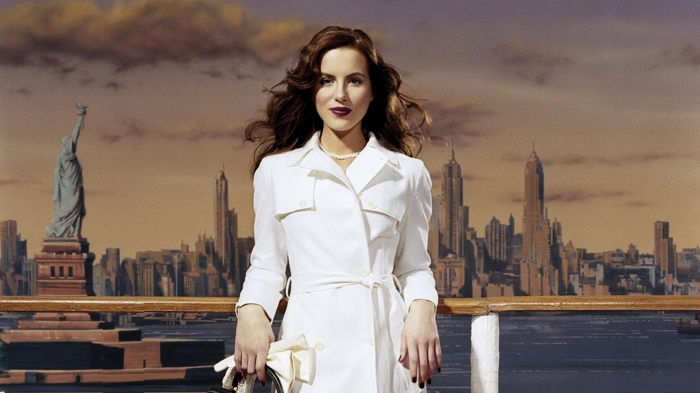 Kate Beckinsale krásnou tapetu (2) #3 - 1366x768