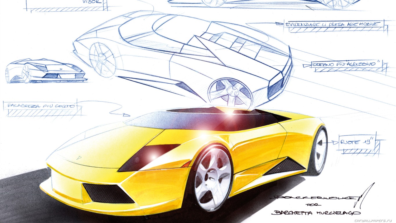 Lamborghini Murcielago Roadster - 2004 兰博基尼43 - 1366x768