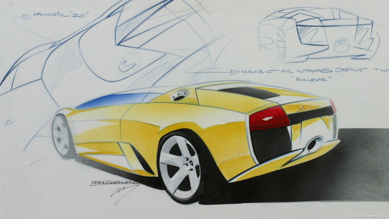 Lamborghini Murcielago Roadster - 2004 兰博基尼44 - 1366x768