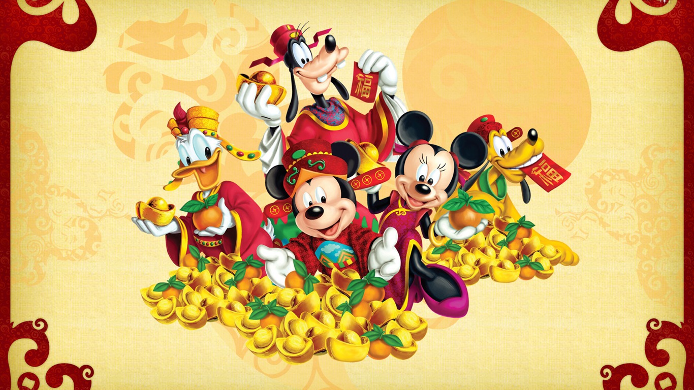 Disney-Zeichentrickfilm Mickey Wallpaper (1) #3 - 1366x768