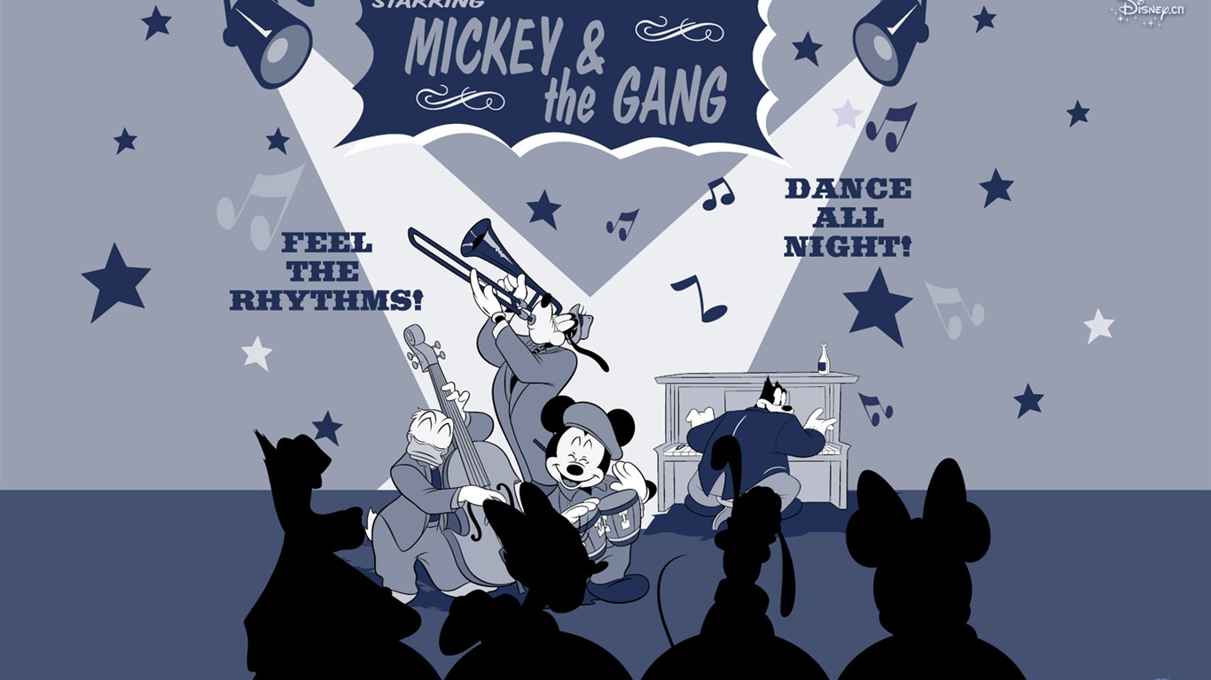 Disney bande dessinée Mickey Fond d'écran (1) #8 - 1366x768