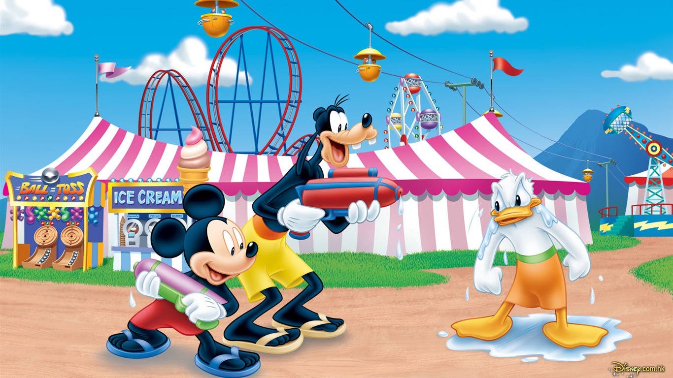 Disney bande dessinée Mickey Fond d'écran (1) #9 - 1366x768