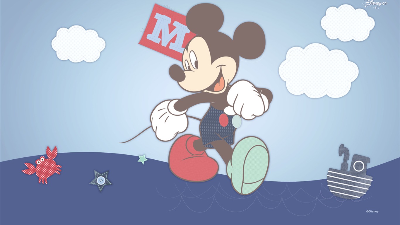 迪斯尼卡通明星 米奇 壁紙(二) #4 - 1366x768
