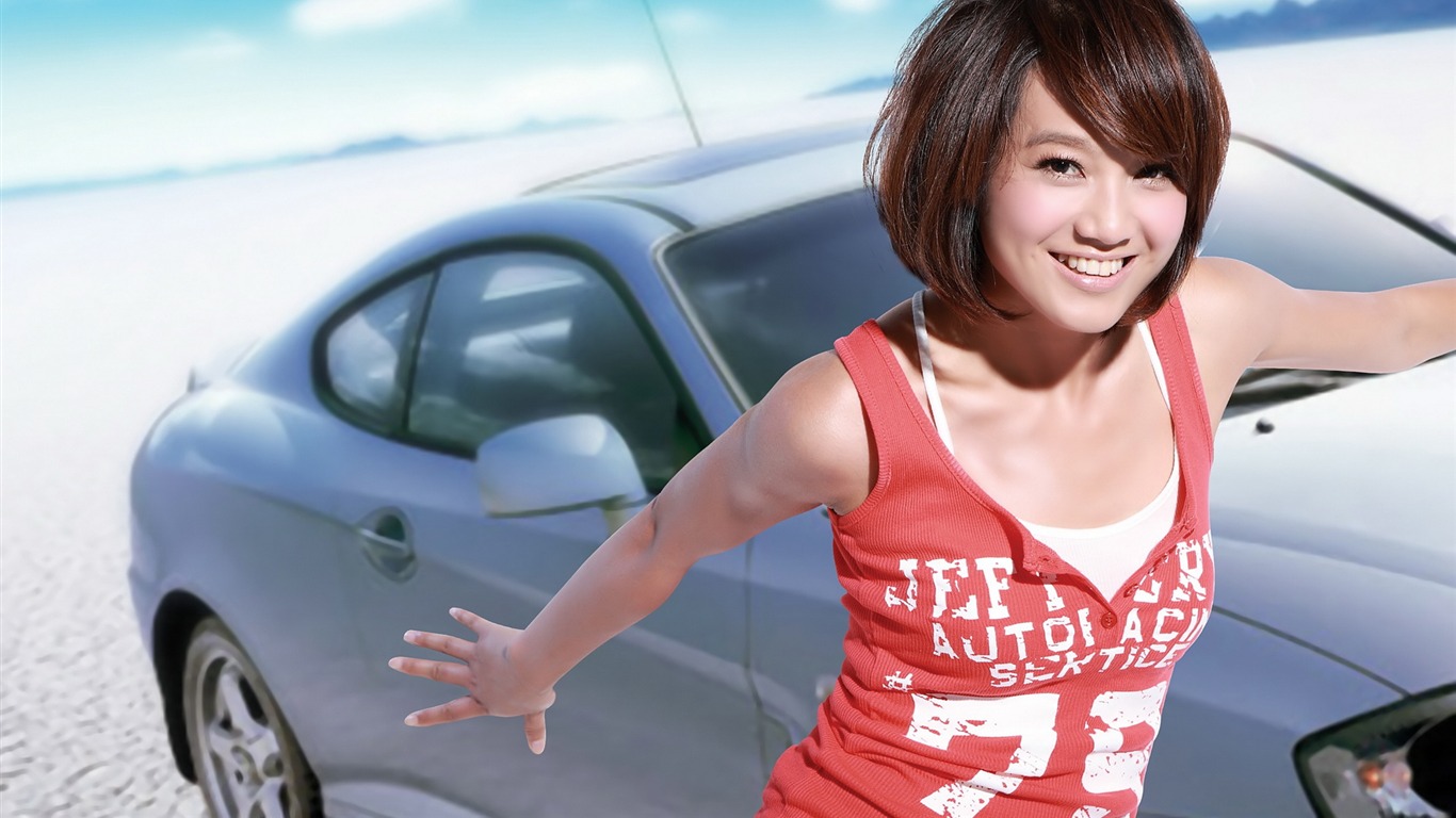 朱丹 美女壁紙 #10 - 1366x768
